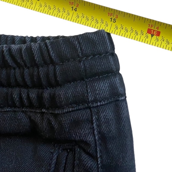 STAMPD Black denim distressed jeans ripped size XL pull on elastic waist - Picture 8 of 10